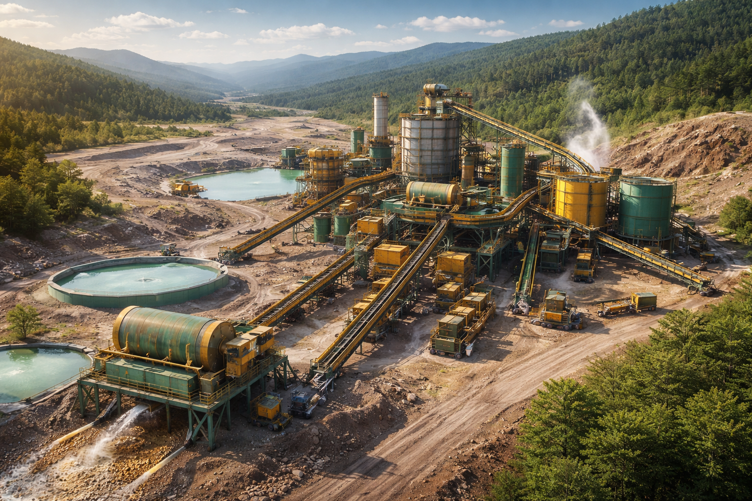 gold mining operation